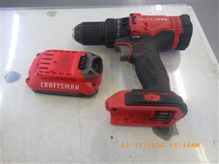 Craftsman V20 20 V 1/2 in. Brushless Cordless Hammer Drill Kit (Battery)